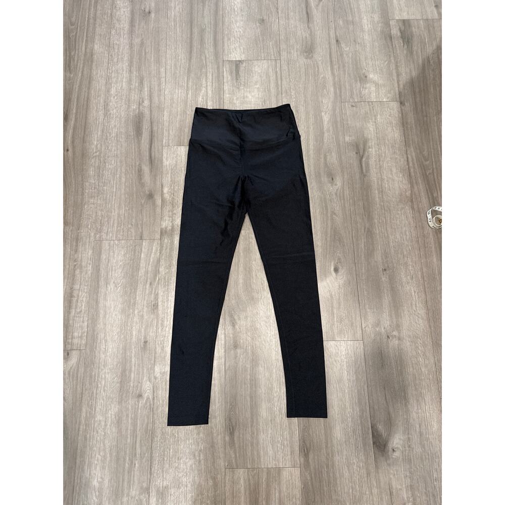 So High Waisted Shiny Black Leggings Women's Size Small